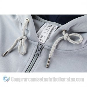 Chaqueta con Capucha del Real Madrid 19-20 Gris