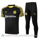 Chandal del Borussia Dortmund Manga Corta 19-20 Negro