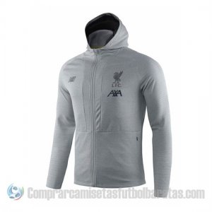 Chandal con Capucha del Liverpool 19-20 Gris