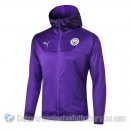 Chaqueta con Capucha del Manchester City 19-20 Purpura