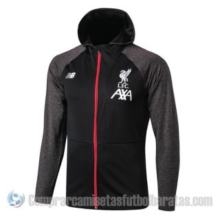 Chaqueta con Capucha del Liverpool 19-20 Negro