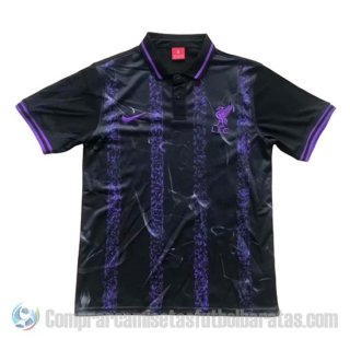 Camiseta Polo del Liverpool 19-20 Negro y Purpura Camiseta Polo del Liverpool 19-20 Negro y Purpura