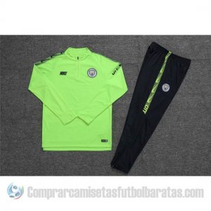 Chandal del Manchester City Nino 19-20 Verde