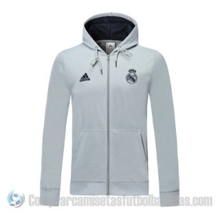 Chaqueta con Capucha del Real Madrid 19-20 Gris Chaqueta con Capucha del Real Madrid 19-20 Gris