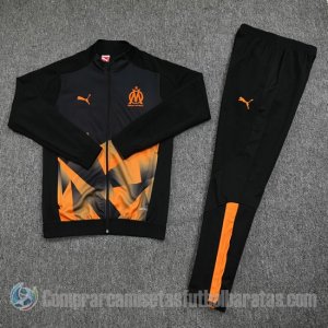 Chandal del Olympique Marsella 19-20 Negro y Naranja