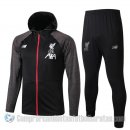 Chandal con Capucha del Liverpool 19-20 Negro