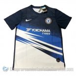 Camiseta de Entrenamiento Chelsea 19-20 Azul y Blanco