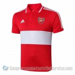 Camiseta Polo del Arsenal 19-20 Rojo y Blanco