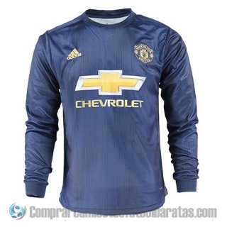Camiseta Manchester United Tercera Manga Larga 18-19 Camiseta Manchester United Tercera Manga Larga 18-19