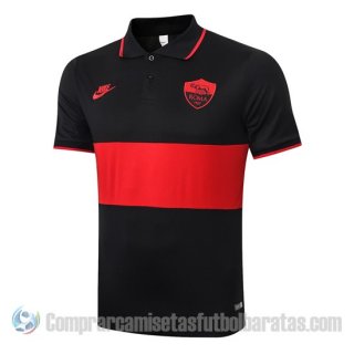 Camiseta Polo del Roma 19-20 Negro