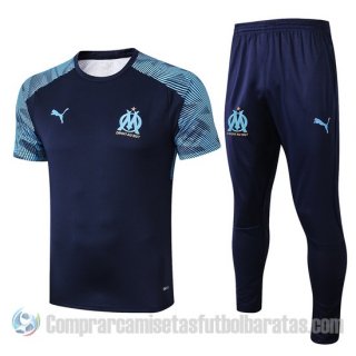 Chandal del Olympique Marsella Manga Corta 19-20 Azul