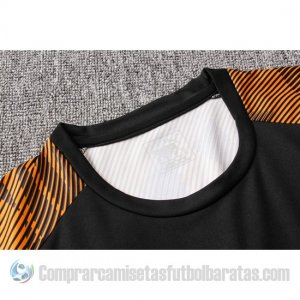 Chandal del Olympique Marsella Manga Corta 19-20 Negro