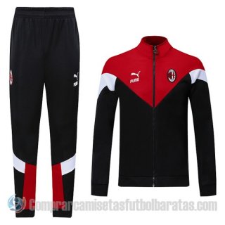 Chandal del AC Milan 20-21 Negro y Rojo Chandal del AC Milan 20-21 Negro y Rojo