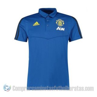 Camiseta Polo del Manchester United 19-20 Azul Camiseta Polo del Manchester United 19-20 Azul