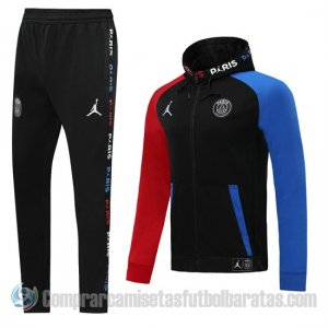 Chandal con Capucha del Paris Saint-Germain 20-21 Azul y Rojo