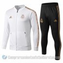 Chandal del Real Madrid 19-20 Blanco y Oro