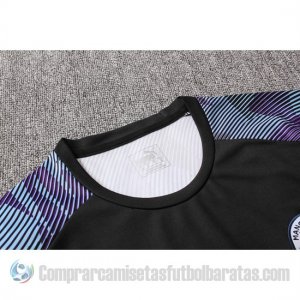 Chandal del Manchester City Manga Corta 19-20 Negro