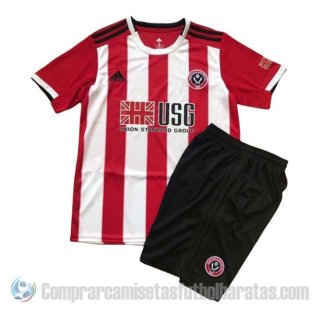 Camiseta Sheffield United Primera Nino 19-20 Camiseta Sheffield United Primera Nino 19-20