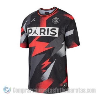 Camiseta de Entrenamiento Paris Saint-Germain Jordan BCFC Mesh 19-20 Gris Rojo